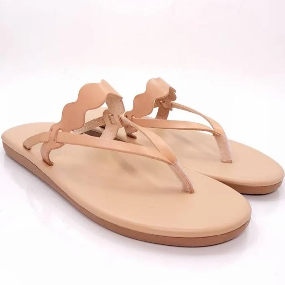 NEW Ancient Greek Sandals 42 Hydor Leather Flip Flops Thong Slides Dustbag 12